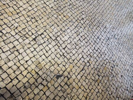Small irregular squared floor tiles background textureの写真素材