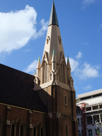 Close up of the church in Perth, Australiaの写真素材