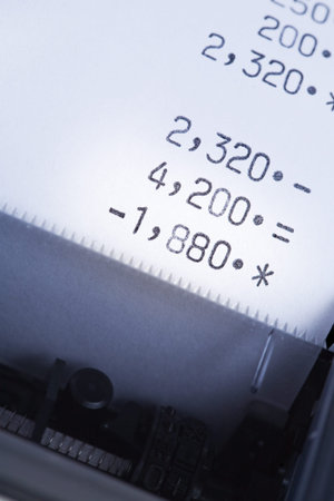 Calculator: Calculation Result on Paper Tape