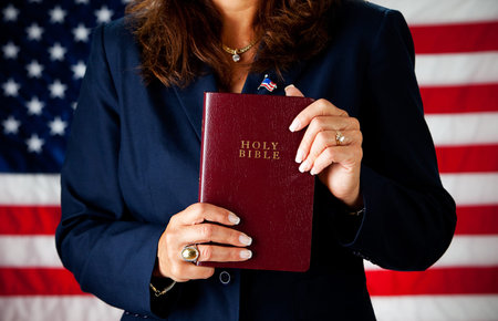 Politician: Holding a Bible