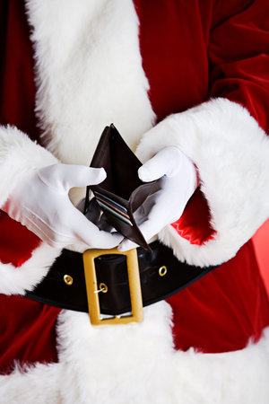 Santa: Showing Empty Wallet