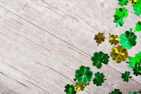 Series for St. Patrick's Day with green beer, pot of gold, shamrocks and more.