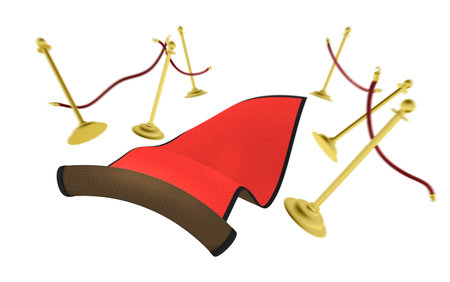 One of a series of 3d computer graphic renders.  Part of the red carpet series.の写真素材
