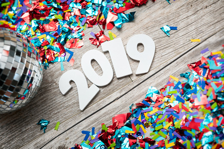 Great background series for New Year's Eve.  Some for 2019.  Easy to add text to.の写真素材