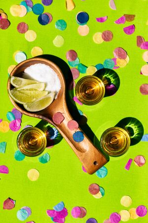 Colorful images with copyspace for Cinco De Mayo party advertising.の写真素材