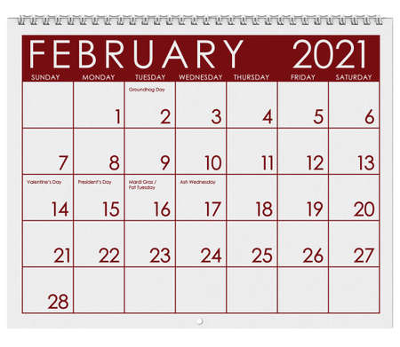 12 image series of months on the year in a 3d rendered calendar. January, February, March, April, May, June, July, August, September, October, November, December.の写真素材