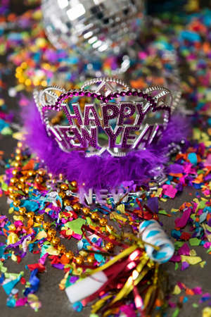 Very colorful Happy New Year celebration image series.の写真素材