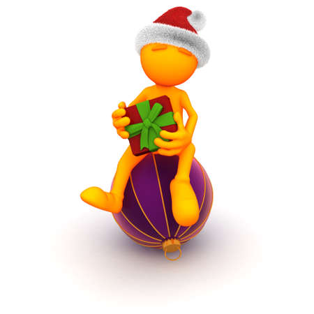 Extensive series with a 3d rendered orange man.  Good for situations where you don't want a specific human.の写真素材