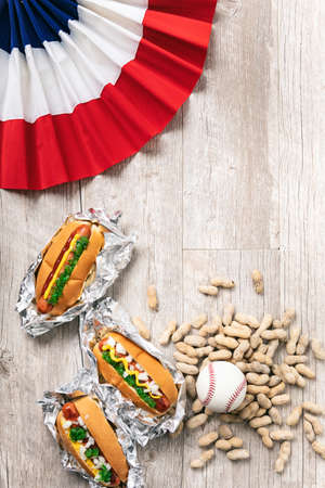 Image with copyspace, good for baseball or summer themed design and advertising.の写真素材