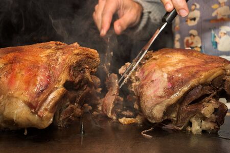 Lamb and Pork Carveryの写真素材