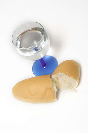 Bread and waterの写真素材