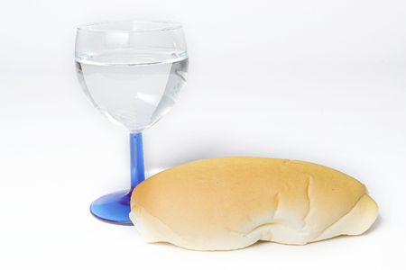 Bread and waterの写真素材