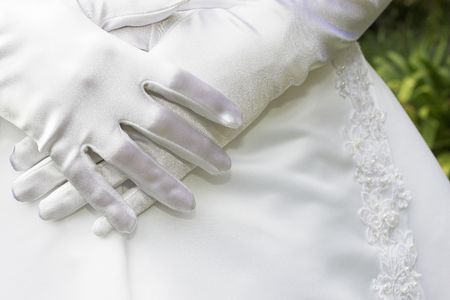 Satin Glovesの写真素材