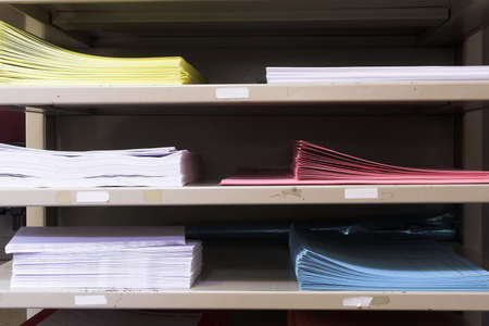 Old office papertrayの写真素材