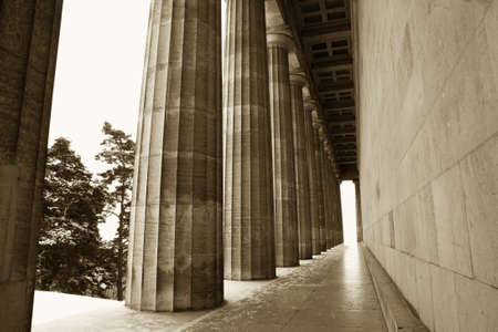 Pillars in Regensburg, Sepiaの写真素材