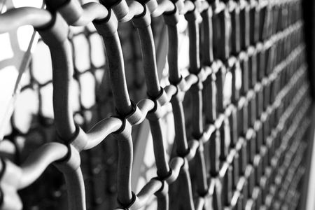 Security Grating - High Key, Grainyの写真素材