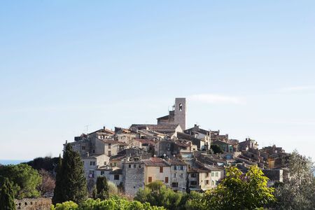 The small hilltop town of St Paul,  Franceの写真素材