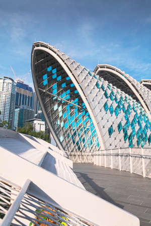 the look of saloma link/Pintasan saloma with blue skyのeditorial素材