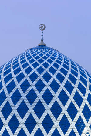 closer look of dome sultan salahuddin abdul aziz mosque,shah alam,selangor ,Malaysia.Picture was taken on 7th may 2020のeditorial素材