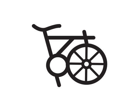 Bicycle logo template suitable for businesses and product names. This stylish logo design could be used for different purposes for a company, product, service or for all your ideas.のイラスト素材