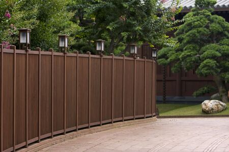 wood fenceの写真素材