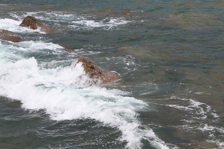 Rocky ocean shoreの写真素材