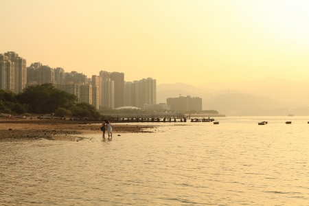 sunset of Coastline Ma O shanの写真素材
