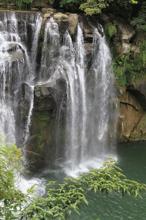 Shifen waterfallの写真素材