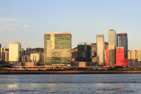 hong kong  sunset  Coastlineのeditorial素材