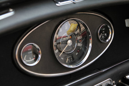 Modern Car Speed Meter In Racing Style 
