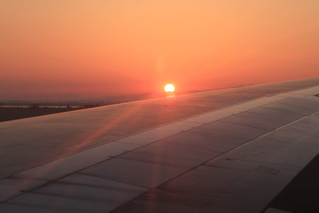 Airplane Wing In Flight