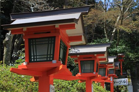 Japanese , red lampのeditorial素材