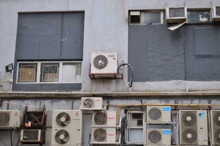 kwun tong factory buildingのeditorial素材