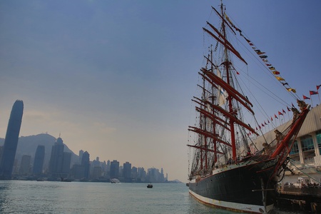 Sail With A Large Ship のeditorial素材