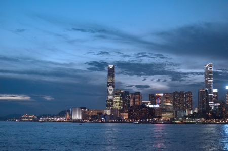 Tsim Sha Tsui,  christmas lightingのeditorial素材