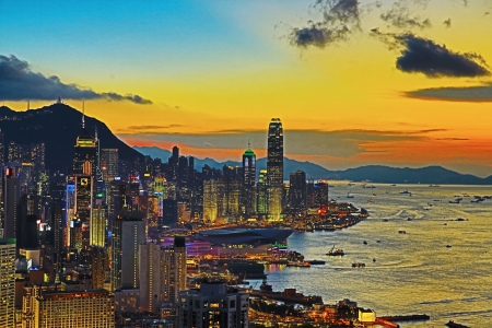  Braemar Hill veiw hong kong centralのeditorial素材