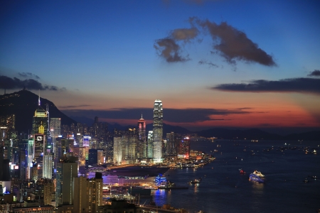  Braemar Hill veiw hong kong centralのeditorial素材