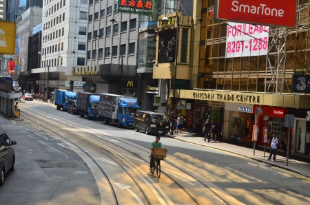 tram view of sheung wanのeditorial素材