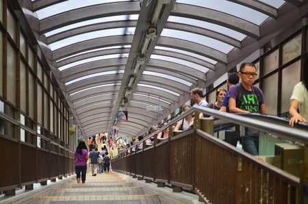 Central-Mid-Levels Escalator and Walkway Systemのeditorial素材