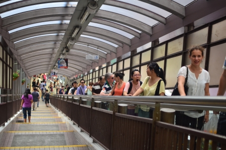 Central-Mid-Levels Escalator and Walkway Systemのeditorial素材