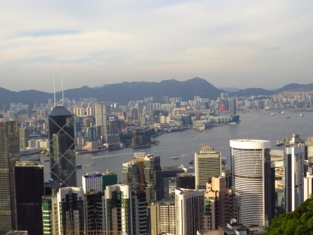 Victoria Harbor  central viewのeditorial素材