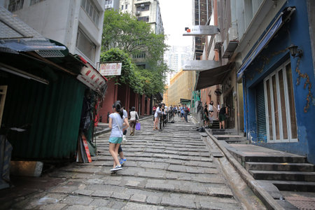 Stone Slabs , Pottinger Street, hong kong