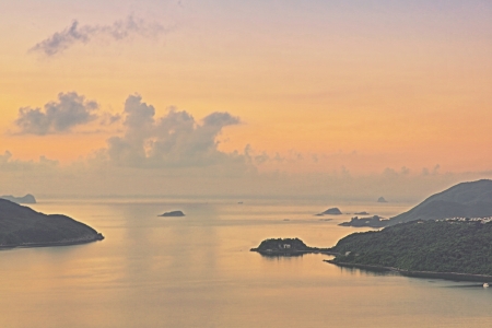 Port Shelter Sunrasie の写真素材