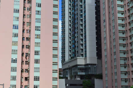 apartment block in Hong Kongのeditorial素材