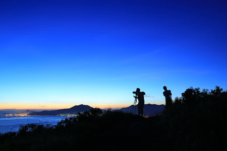 nature of sunsetの写真素材