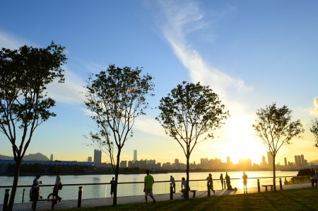 Kwun tong  promenadeの写真素材