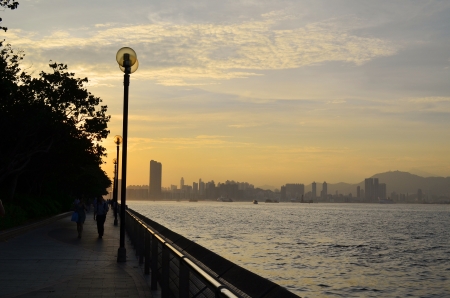 Quarry Bay promenadeの写真素材