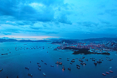 stonecutters, hong kongの写真素材