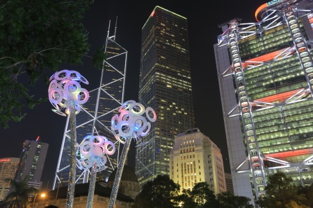 Christmas Decoration in Hong Kong WinterFestのeditorial素材