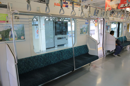 JR train insideのeditorial素材